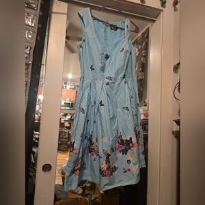 Hell Bunny Pinup style Bunny and butterfly dress